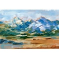 thumbnail image 2 of Harper, Ethan 32x23 White Modern Wood Framed Museum Art Print Titled - Blue Mountain Peaks II, 2 of 4