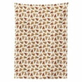thumbnail image 2 of Food Tablecloth, Pizza Slices Pepperoni Hawaiian Italian Cuisine Dinner Appetite Pattern, Rectangle Satin Table Cover for Dining Room and Kitchen, 60" X 84", Sand Brown Red and Peach, by Ambesonne, 2 of 2