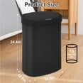 thumbnail image 3 of FDW 13 Gallon Automatic Touchless Kitchen Trash Can, Stainless Steel Waste Bin with Lid for Home Office，Black, 3 of 7