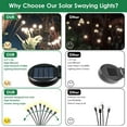 thumbnail image 3 of 2025 Solar Lights Outdoor Waterproof , 10 Pack Solar Garden Lights, Solar Firefly Lights Outdoor Waterproof, Solar Twinkle Swaying Fairy Light for Yard Patio Pathway Garden Decoration (Cold White), 3 of 7
