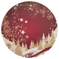 thumbnail image 3 of Ryvnso Christmas Trees Round Plate Mats Dining Table Placemat Set of 4 for Holiday Decoration, 3 of 7