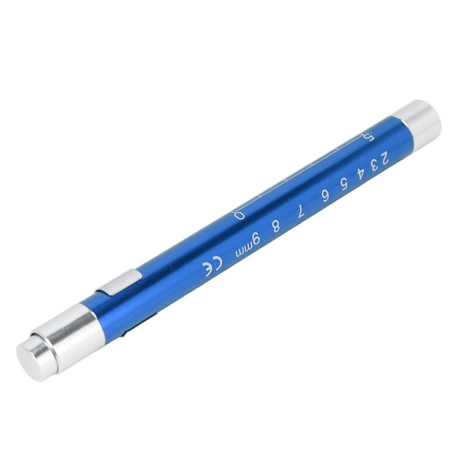 LED Penlight, Yellow Lighting, Concave Head, Medical Pen Light with Pupil Gauge for Clinical Examinations