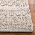 thumbnail image 5 of SAFAVIEH Natura Ermintrude Striped Cotton Area Rug, Ivory, 8' x 10', 5 of 5