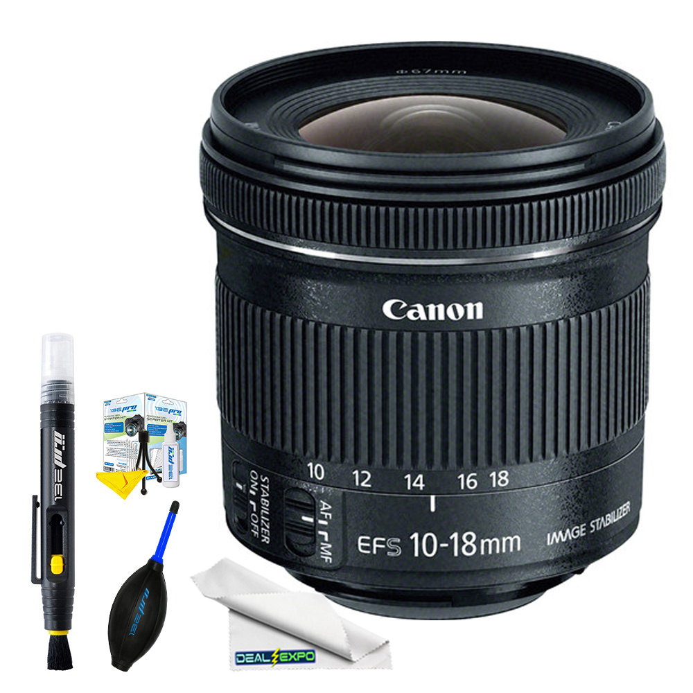 Canon EFS 1018mm f/4.55.6 IS STM Lens + Expo Basic Kit