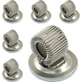 thumbnail image 1 of HUGFEGWE 6Pcs Self Adhesive Pen Pencil Loop Holder, Silver Adjustable Spring Loop for Notebook Clipboard in home, school, office UA824-13146, 1 of 5