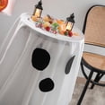 thumbnail image 3 of Mantel espeluznante de fantasma de Halloween para mesas redondas de 59 x 118 pulgadas, lindo mantel decorativo, mantel lavable, 3 of 5