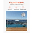 thumbnail image 3 of VEVOR Cable Railing Post, 36x1x2 Inch Level Deck Stair Posts, 1-Pack Stainless Steel Cable Handrail Post, Pre-Drilled Pickets with Mounting Bracket Stair Railing Kit, Silver, 1JZLGZXYS914I4BDB001V0, 3 of 9