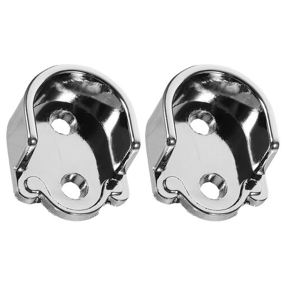 2pcs Flange Socket Bracket for Closet Rod End Supports and Curtain Rod Holder