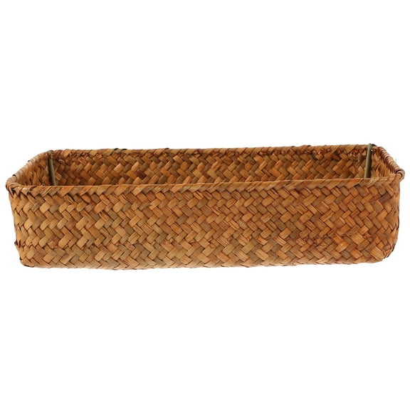 Eease Woven Cutlery Storage Basket Tabletop Cutlery Basket Sundries Storage Basket Woven Basket