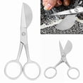 thumbnail image 4 of Tufting Carpet Scissors, Stainless Steel Carpet Cutter Tools Duckbill Shaped Carpet Cutter  For Decal Work For Rug Making Silver, 4 of 8