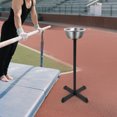 thumbnail image 4 of Space-Saving Gym Chalk Holder, 21.6x21.6in Base, 42.3in Tall, Deep Bowl for Reduced Spill, Easy-Clean Surface, Cross-Base Stability, Perfect for Weightlifting/Climbing Gyms, 4 of 17