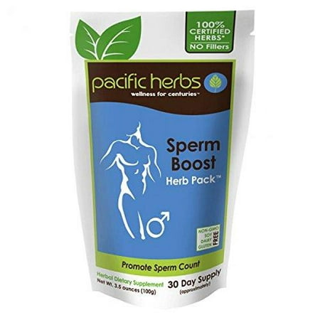 Sperm Boost Herb Pack - 30 Day Supply - No Fillers - Promotes Sperm Count and Motility