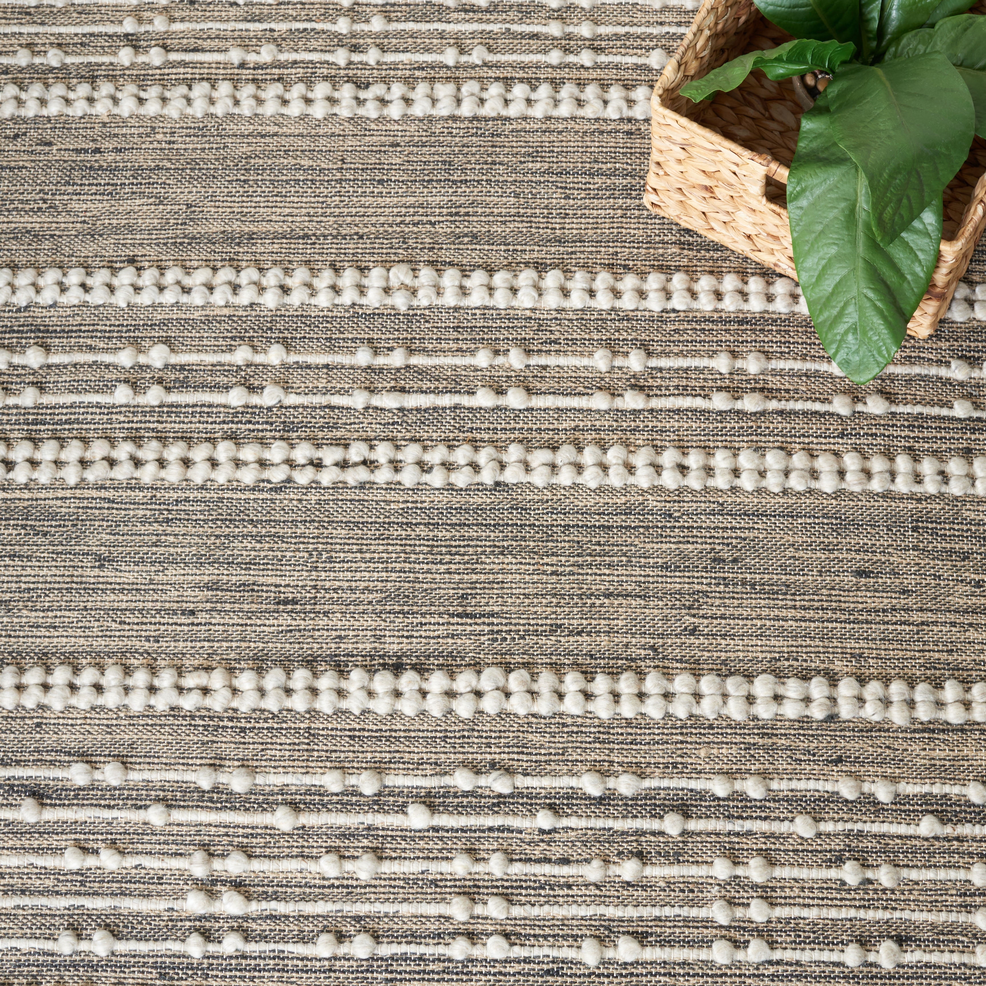 SAFAVIEH Natural Fiber Sylvester Striped Area Rug, Natural/Beige, 5' x 8'