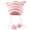 Pink and white, variant on Crochet Stripe Pattern Ear Hat with Winter Knitted Hat Winter Christmas Presents for Students Teenagers