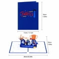 thumbnail image 2 of 3D Fathers Day Pop Up Card - Happy Father's Day Love Dad Football Champion Card for Dad, Husband - Pop Up Fathers Day Card from Wife, 2 of 4