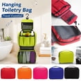 thumbnail image 2 of Toiletry Organizer Waterproof Storage Bag for Travel and Daily Use Travel Essentials Hot Pink Hanging Foldable Storage Bag, 2 of 5