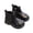 Black, variant on Toddler Baby Boy Girl Fashion Boots Side Zipper Design Non-slip Shoes