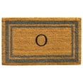 thumbnail image 1 of Calloway Mills 153022436P 24 x 36 in. Periwinkle Border Monogram Rectangular Doormat, Natural - Letter P, 1 of 1