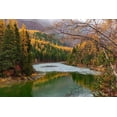thumbnail image 2 of Haney, Chuck 18x13 White Modern Wood Framed Museum Art Print Titled - North Fork of the Flathead River in autumn in Glacier National Park-Montana-USA, 2 of 4