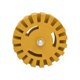 thumbnail image 4 of Rueda De Limpieza De Goma Disco De Limpieza Amarillo Con Adaptador Inevent VI007306-00, 4 of 7