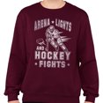 thumbnail image 2 of Arena Lights and Hockey Fights Sweatshirt Unisex Large Maroon, 2 of 5