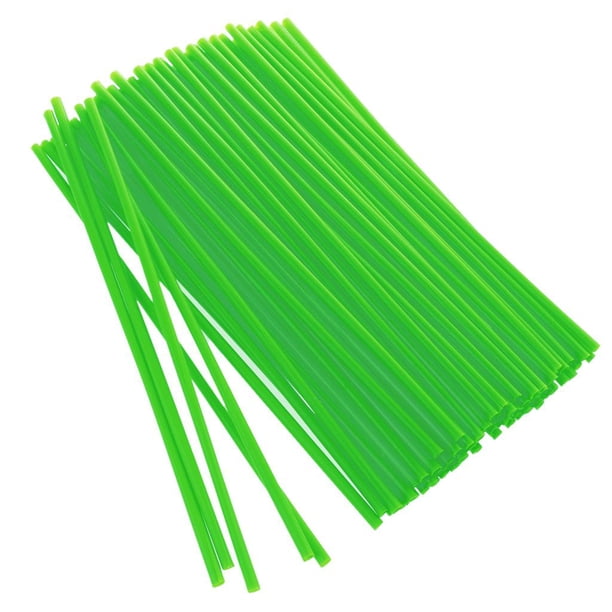 Cubiertas de cuero para radios de bicicleta de 72 piezas, cubiertas para radios de 9 a 21 pulgadas (48 cm a 53 cm) para ruedas de diapasón Verde