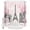 White, variant on Paris Eiffel Tower Bathroom Shower Curtains with 12 Hooks Waterproof Shower Curtain for Stalls and Bathtubs Pink Cherry Blossom Romantic Flowers Decorative Bathroom Privacy Curtain 36x78 Inches
