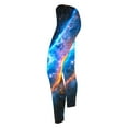 thumbnail image 5 of Feancey Womens High Waist Leggings Fashion Celestial Sky Galaxy Printed Workout Tights Slim Fit Stretchy Tummy Control Running Yoga Pants Blue XXL, 5 of 7