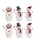 thumbnail image 1 of 2Set Christmas Decor Snowman Santa Glowing Light Waterproof Snowman Santa Claus Model with LED Light, 1 of 5