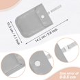 thumbnail image 5 of Conjunto de 2 piezas de ropa interior femenina de algodón, bolsa colgante para cambiarse, cepillo antirrobo, bolsa de tarjeta ultrafina y suave que se adapta al cuerpo para mujer, 5 of 5