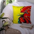 thumbnail image 3 of Carolines Treasures MW1138PW1414 Rooster Big Head Canvas Fabric Decorative Pillow  14Hx14W multicolor, 3 of 4