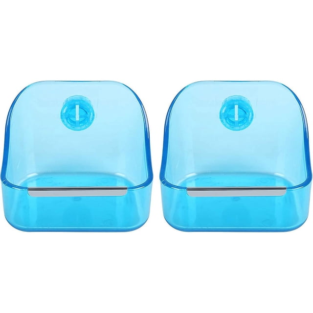 Tazones de Agua y Comida Calpalmy Paquete de 2 5 x 3 3/4 x 4 para Conejos Chinchillas y Cobayas