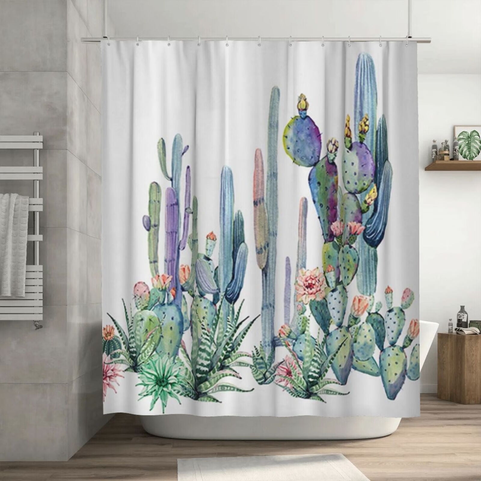 Cactus on sale shower curtain