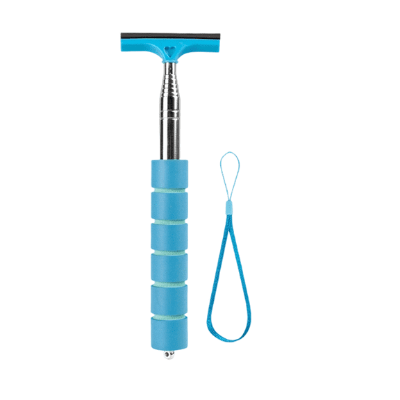 38 Inch Side Mirror Squeegee with Handle, Retractable Telescopic Car Wiper and Portable Anti-Fog Cleaning Tool for Rainy and Foggy Weather