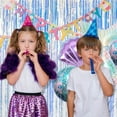 thumbnail image 3 of 5 Pack Foil Curtain Backdrop Iridescent Metallic Tinsel Foil Fringe Curtains Photo Booth Props for Birthday Wedding Engagement Baby Shower Bachelorette Christmas Holiday Celebration Party Decorations, 3 of 13