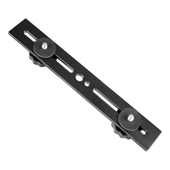 Neewer 8" Dual Camera Mount Bracket for 3D Stereo Photography, Fits Two Cameras on Single Tripod