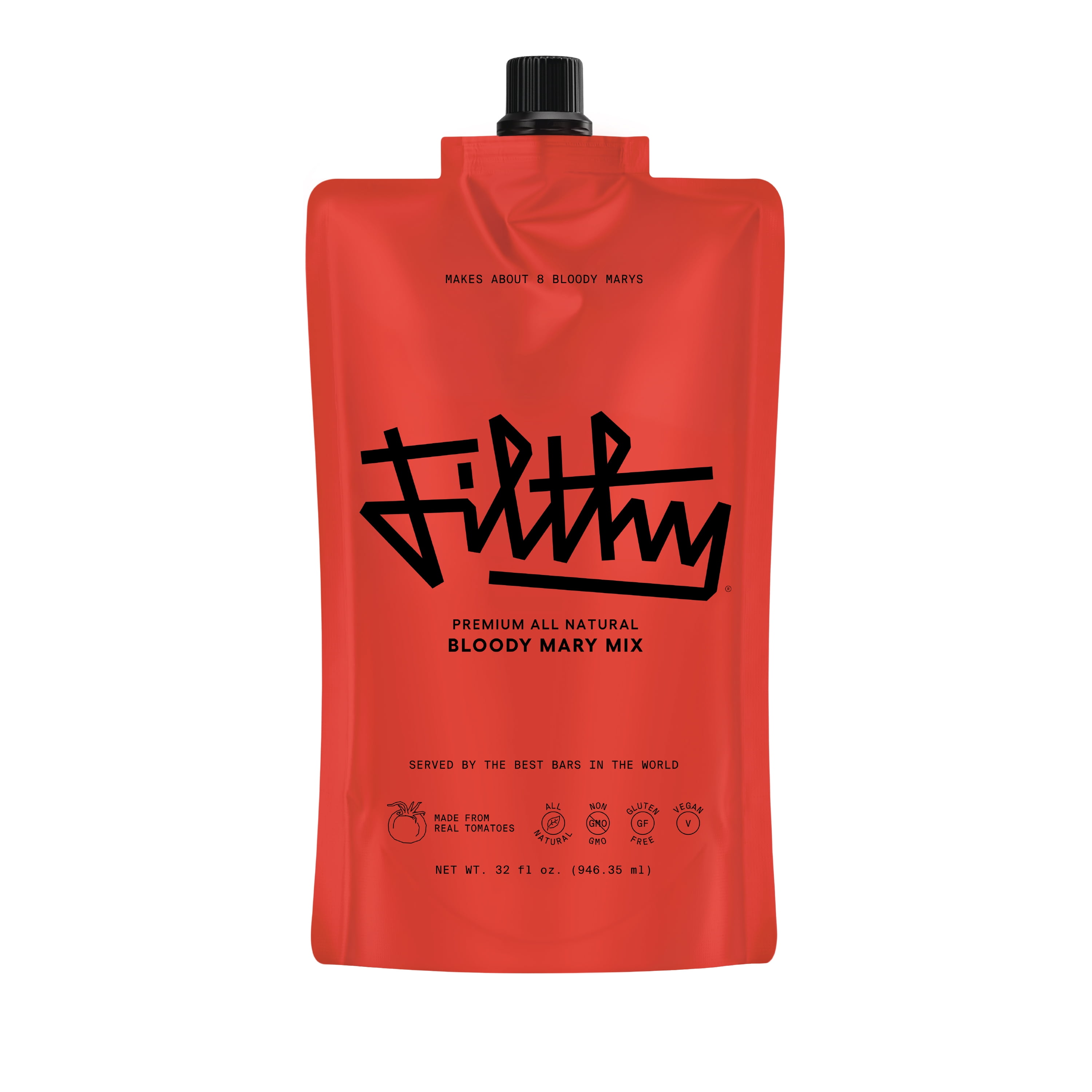 Filthy Bloody Mary Mix Premium Cocktail Mixer 32 fl oz Pouch (1-Pack)