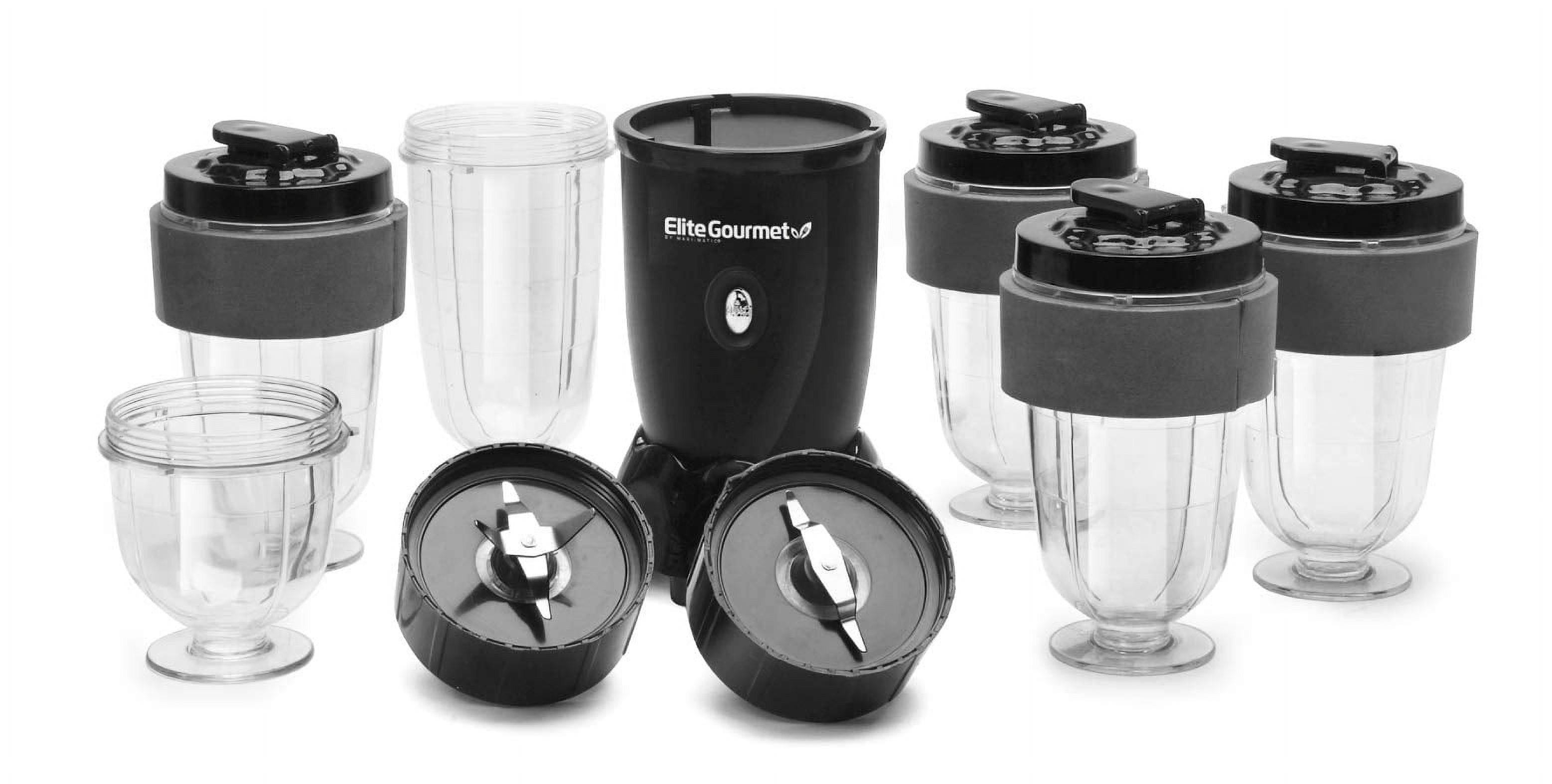 Maxi-Matic EPB-1800 Personal Drink Blender, 17 Piece, 300W, 16 Oz, Black - image 4 of 7
