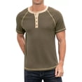 thumbnail image 3 of Playera Casual Moda Henley Waffle Manga Corta Para Hombre, 3 of 7