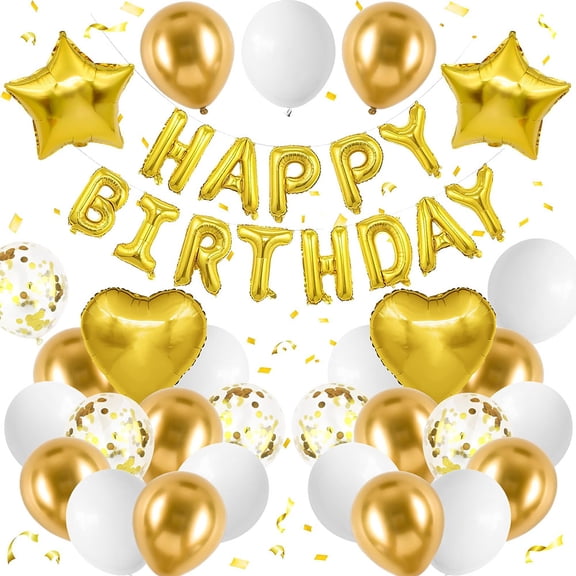 Happy Birthday Letter Balloon Set for Birthday Party Decoration.