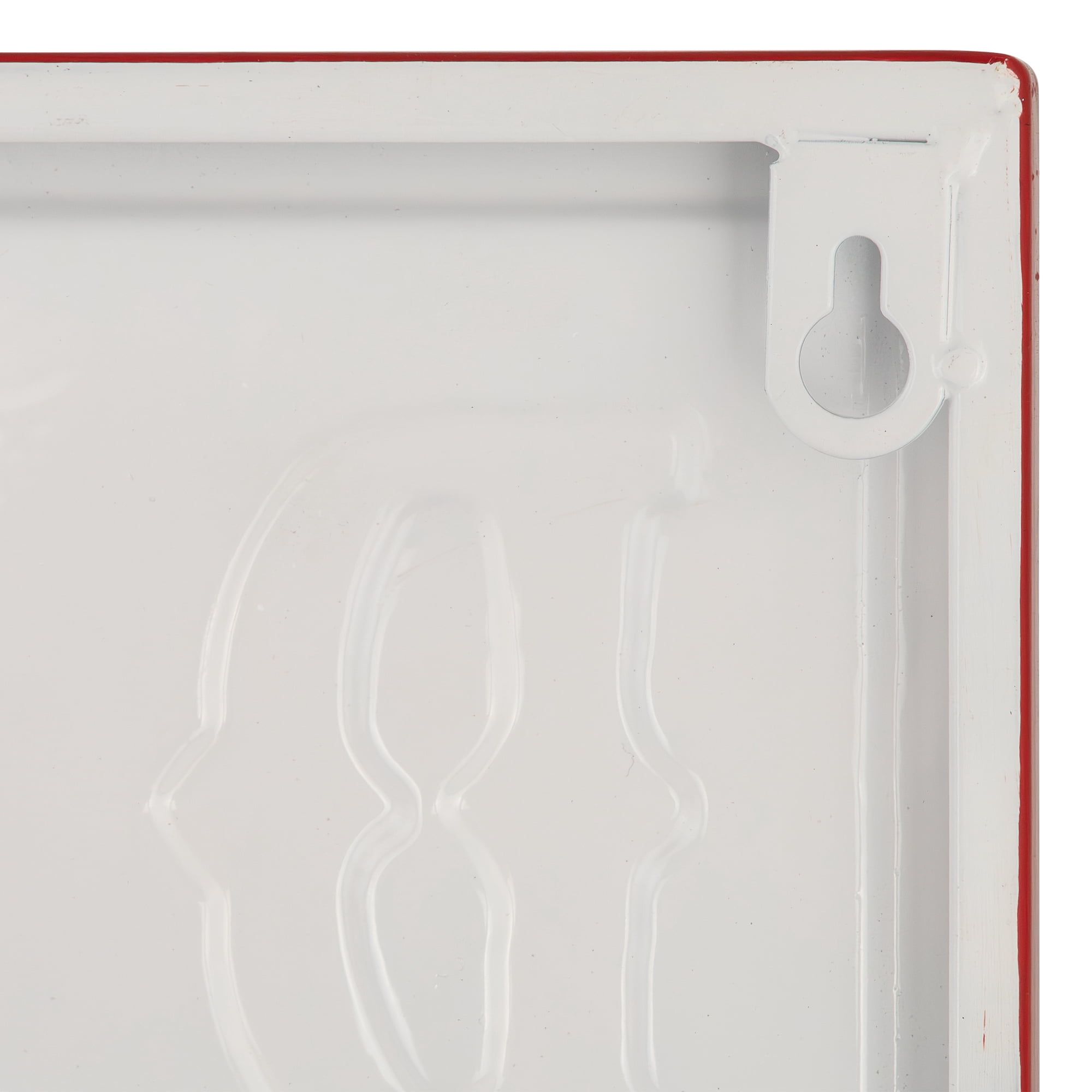 Dad's BBQ Metal Wall Sign - 23" - Red