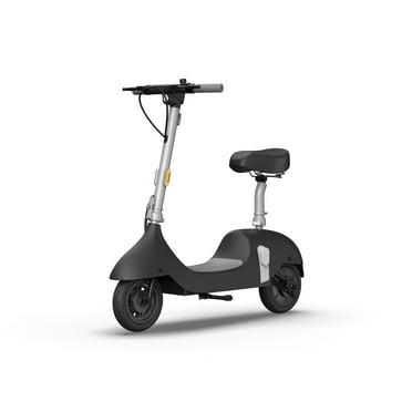 OKAI EA10 Electric Scooter with Seat, Up to 25 Miles Range & 15.5MPH, Modern Moped Scooter Bike with 11-inch Vacuum Tires