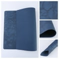thumbnail image 2 of REGALWOVEN Set of 6 Faux Leather Placemats for Kitchen Dining Table Decor, Washable Table Placemats Wipeable Table Mat Dark Blue 18*12in, 2 of 7