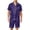 Dark Purple, variant on Mens Satin Silk Shorts Sleeve Pajama Set, Button Down Shirts and Shorts Lightweight Sleepwear with Pocket for Home Coffee L