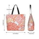 thumbnail image 5 of Balery Corals Bolsa Tote Estilo Estético con Cremalleras, Bolsa de Hombro, Bolsa de Compras Grande y Plegable, 5 of 8