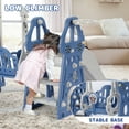 thumbnail image 2 of Easoger 4 in 1 Toddler Swing and Slide Unisex Child & Teen Swing Sets, Blue, 110 lb, 2 of 7