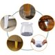 thumbnail image 3 of 32 Pices Protection Pie De Chaise Silicone, Petit Patin De Chaise, Protections De Sol En Silicone Transparent Pour Pieds De Chaise Avec Patins En, 3 of 5