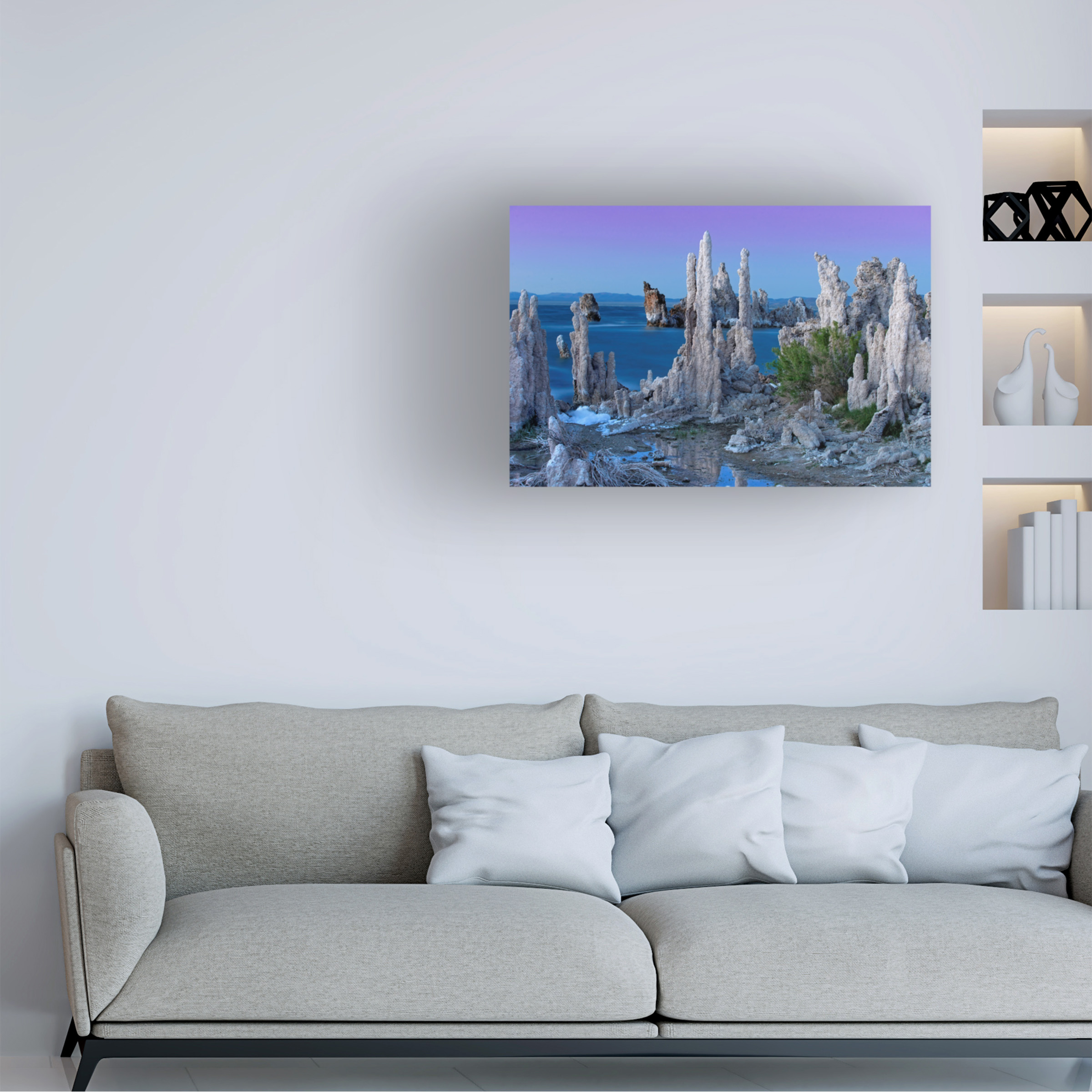 Trademark Fine Art 'Mono Lake Dusk' Canvas Art by Mike Jones Photo