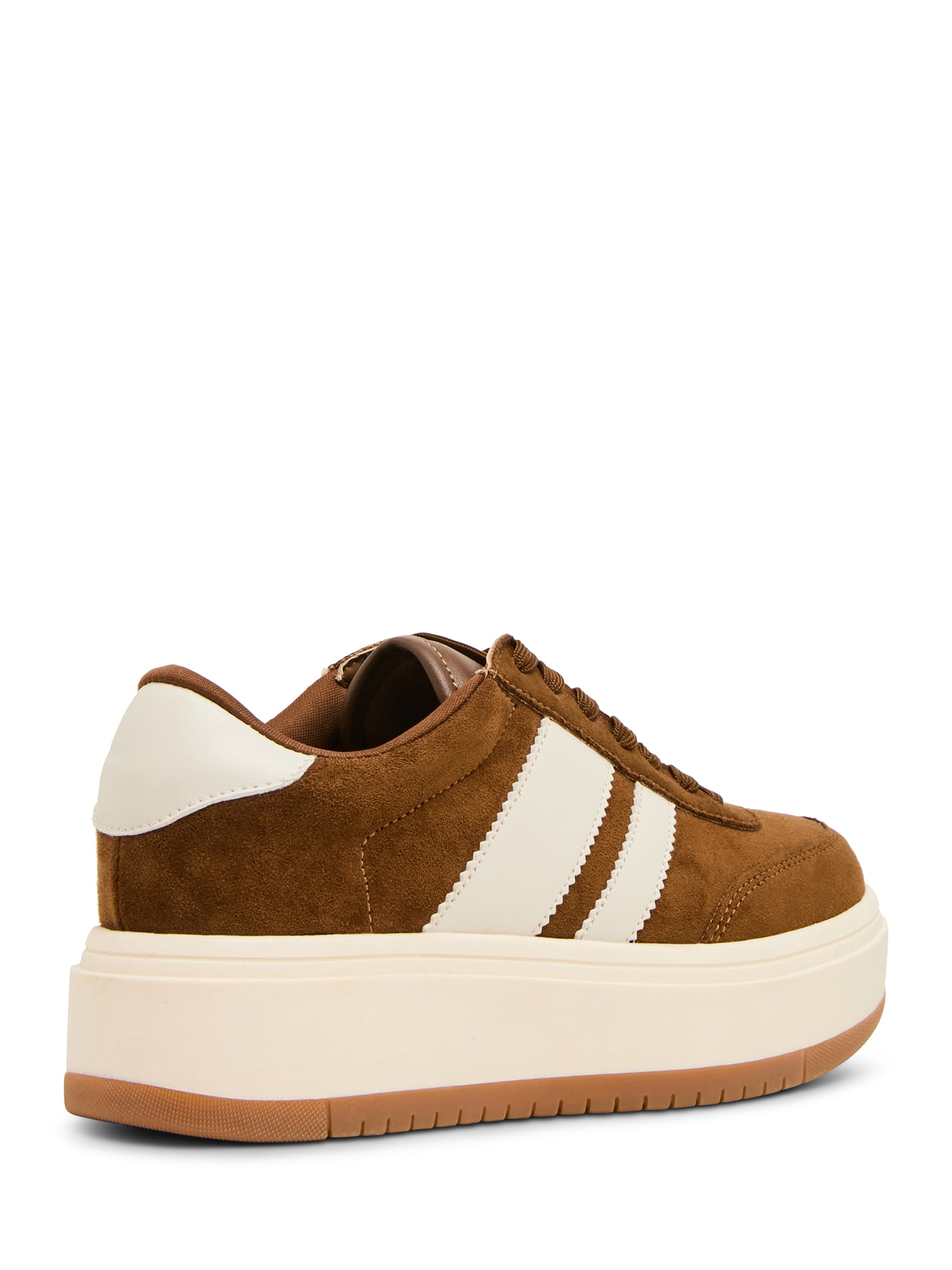 Madden Girl Women's Navida Lace-up Platform Sneaker with Stripes