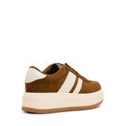 Madden Girl Women's Navida Lace-up Platform Sneaker with Stripes